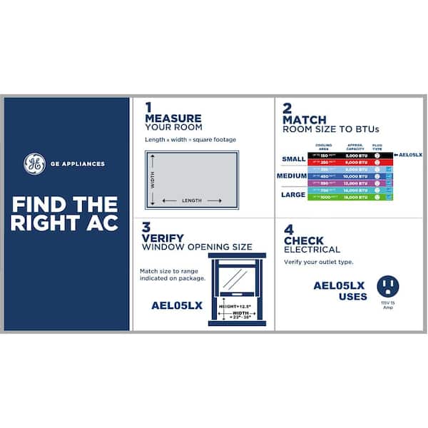 5,000 BTU 115-Volt Room Window Air Conditioner in White