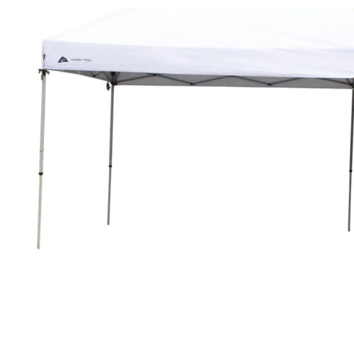 20' x 10' Straight Leg (200 Sq. ft Coverage), White, Easy Pop-up Canopy, 63 lbs