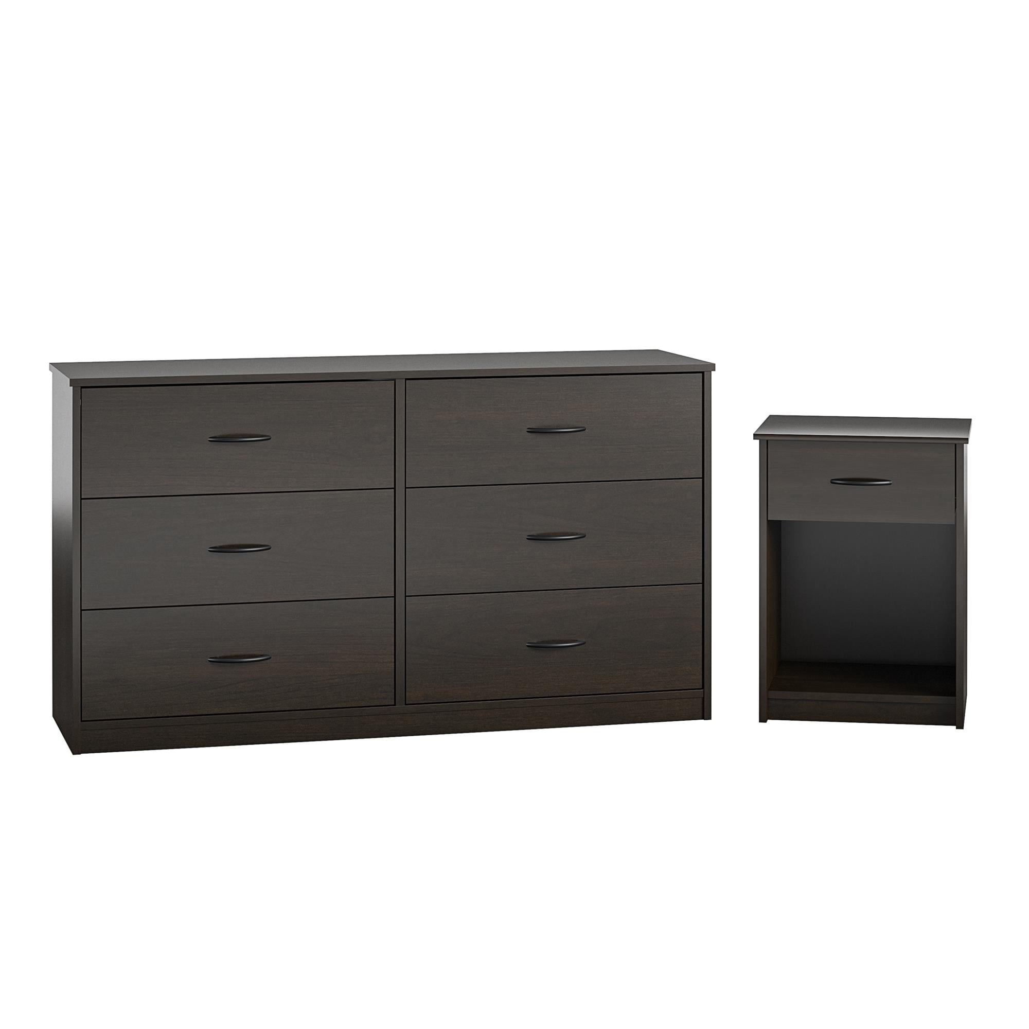 Mainstays Classic Nightstand with Drawer, Espresso