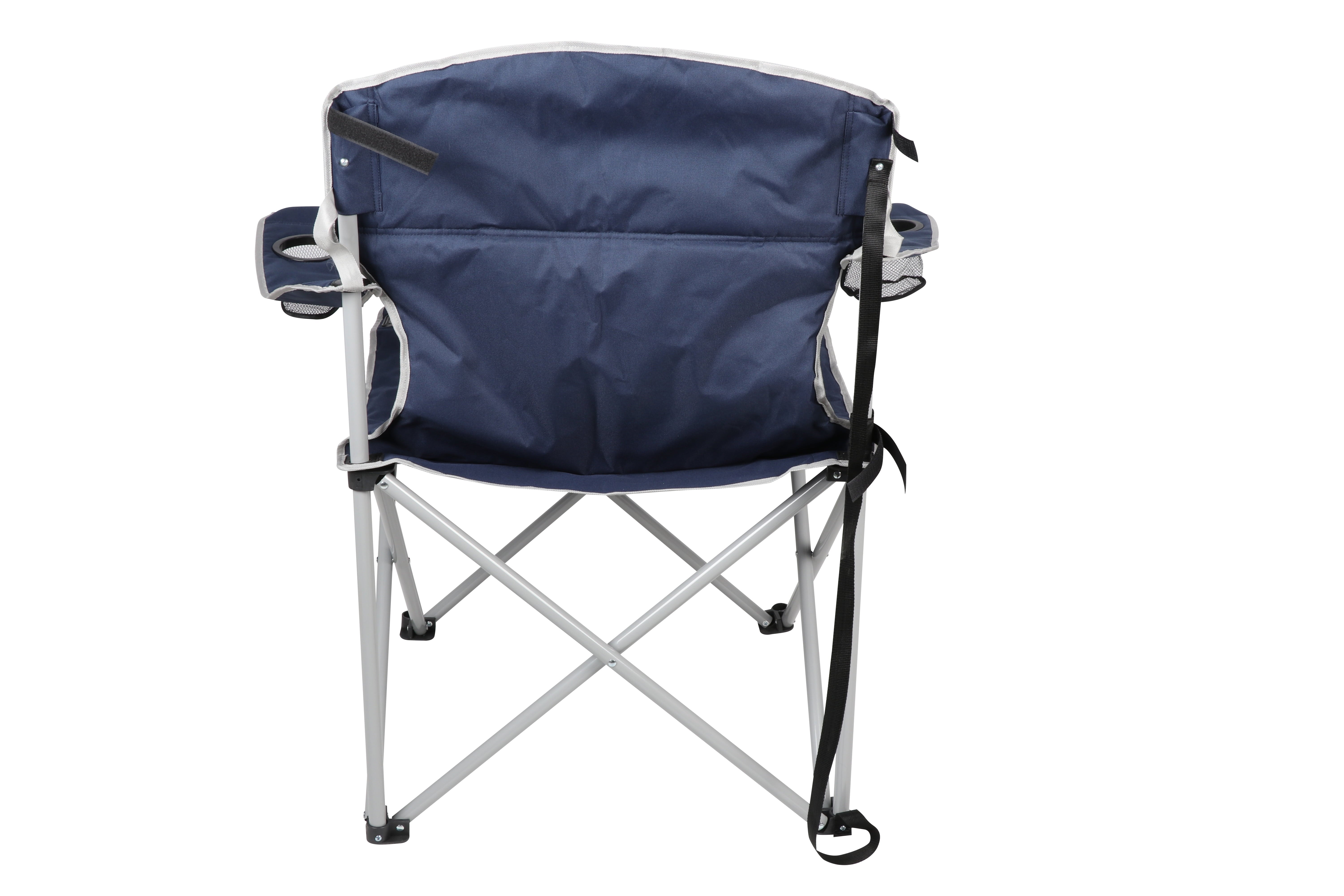 Ozark Trail Big and Tall Chair with Cup Holders, Blue