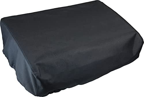 1724 600D Polyester Heavy Duty Flat top Gas Grill Cover Water Resistant Exclusively Fits 22 Griddle Cooking Station Without Hood Black
