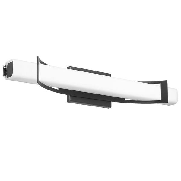 Blade 26 in. Earth Black Integrated LED Vanity Light