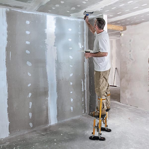 Jobsite Series 24 in. to 40 in. All Aluminum Heavy-Duty Drywall Stilts, 225 lbs. Load Capacity