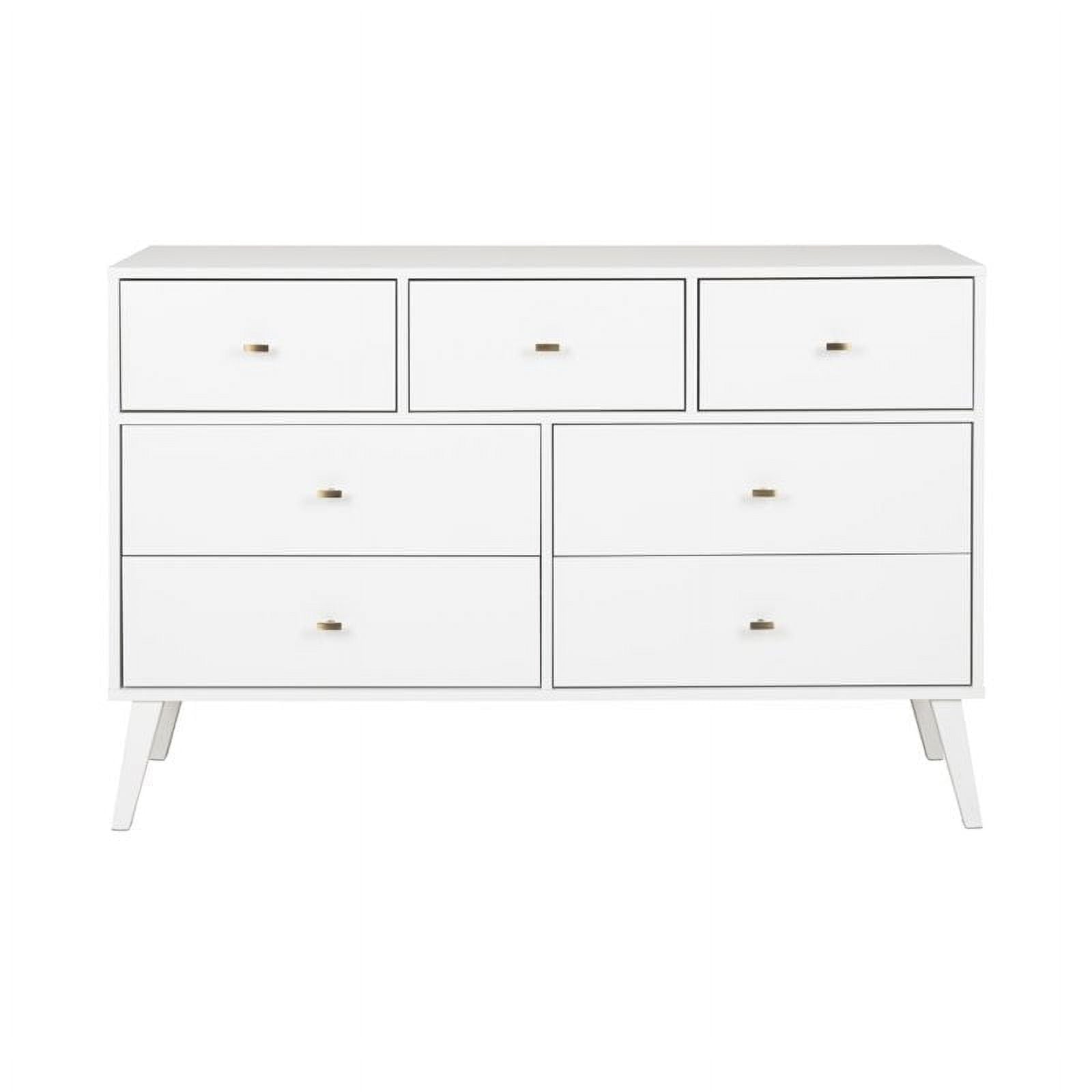Home Square 2-Piece Set with Modern Tall 6-Drawer Chest & 7 Drawer Dresser