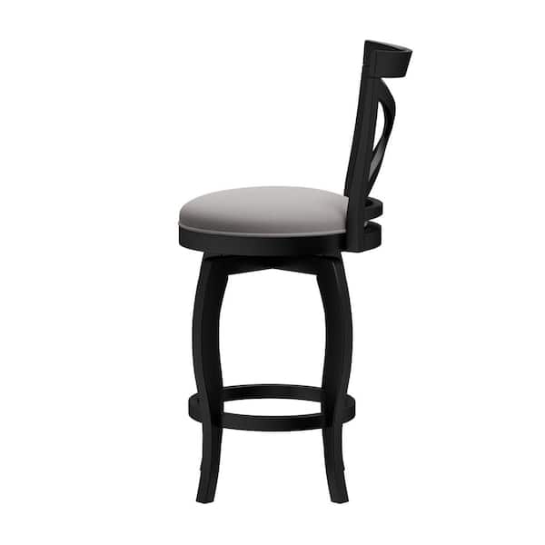 Ellendale 25.25 in. Black Counter Stool