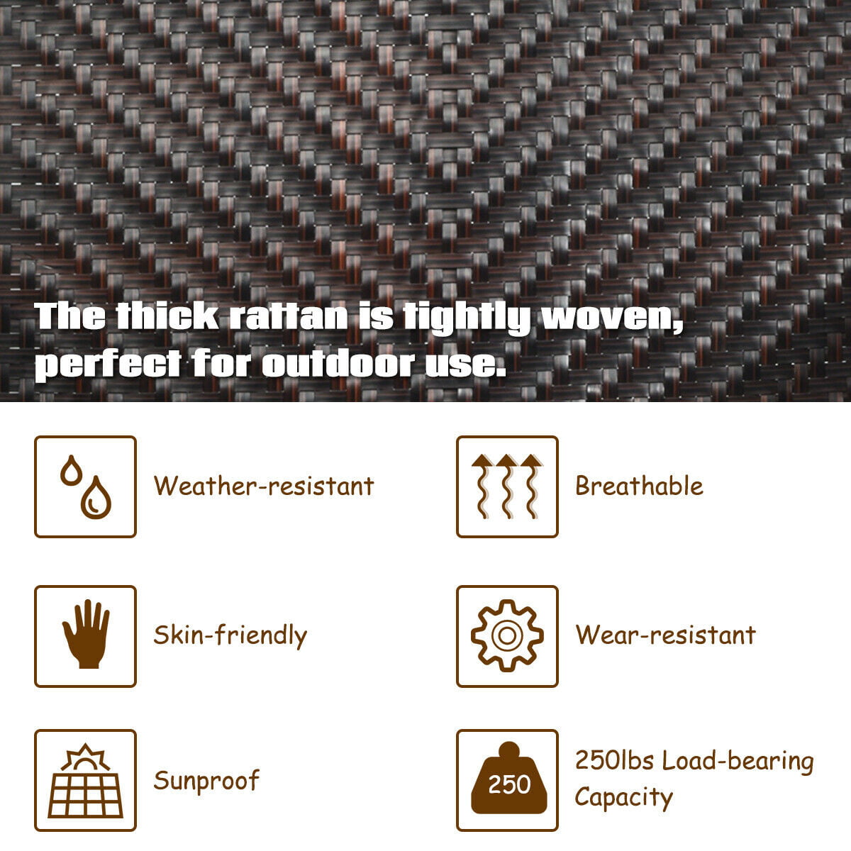 Gymax 2PCS Patio Rattan Folding Lounge Chair Recliner Back Adjustable Beach Yard Pool