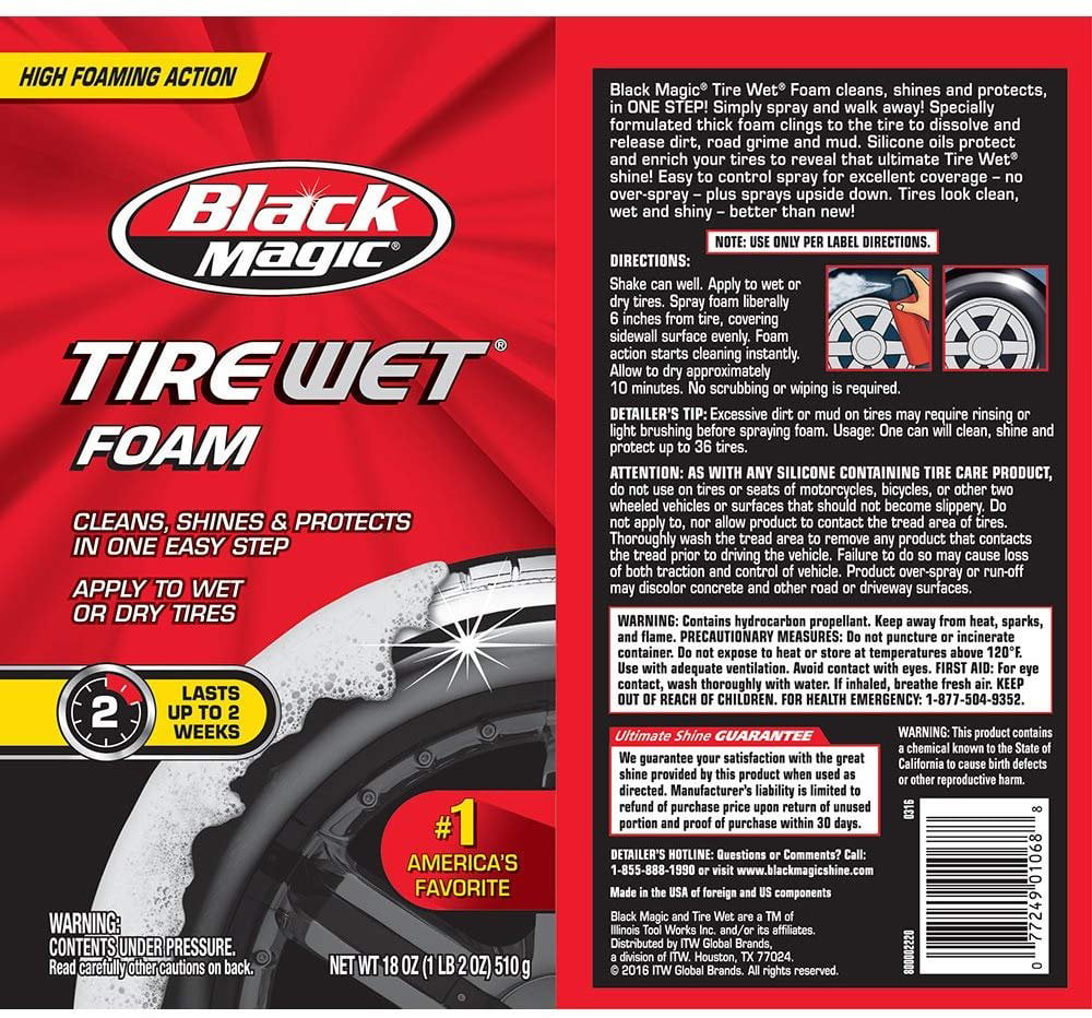 Black Magic Tire Wet Foam 18 oz - 800002220