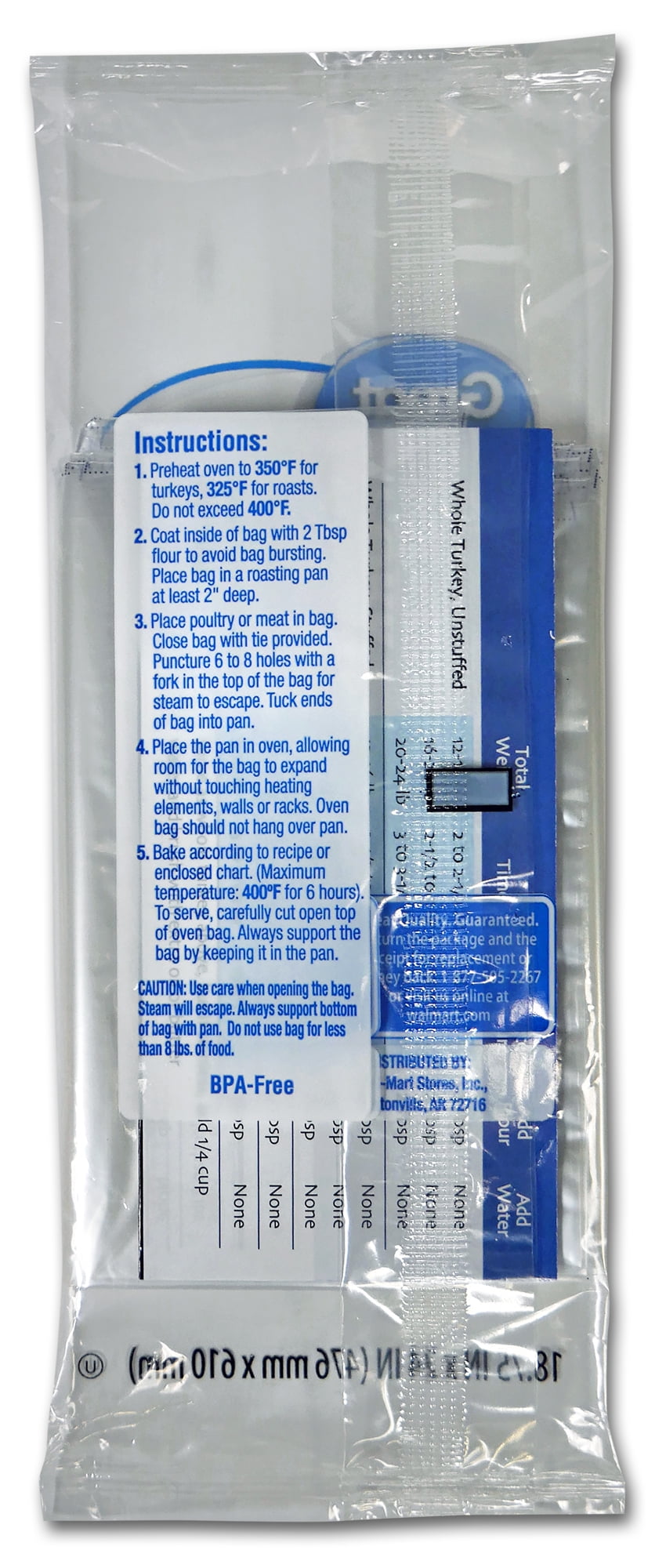 Great Value Aluminum Turkey Roasting Pan with Oven Roasting Bags, 2 Pack