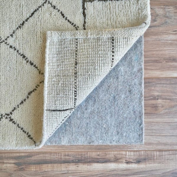 Essentials 8 ft. x 10 ft. Hard Surface 100% Felt 3/8 in. Thickness Rug Pad