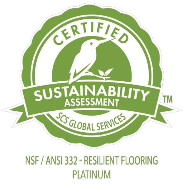 Square Profile 19.69 in. x 19.69 in. Lunar Dust Rubber Tile