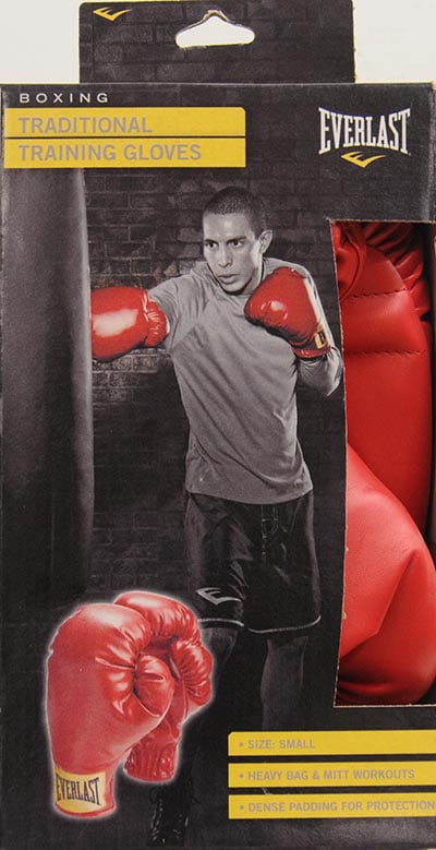 Small, Laceless Boxing Training Gloves, Boys, Red, Small, 9 oz.