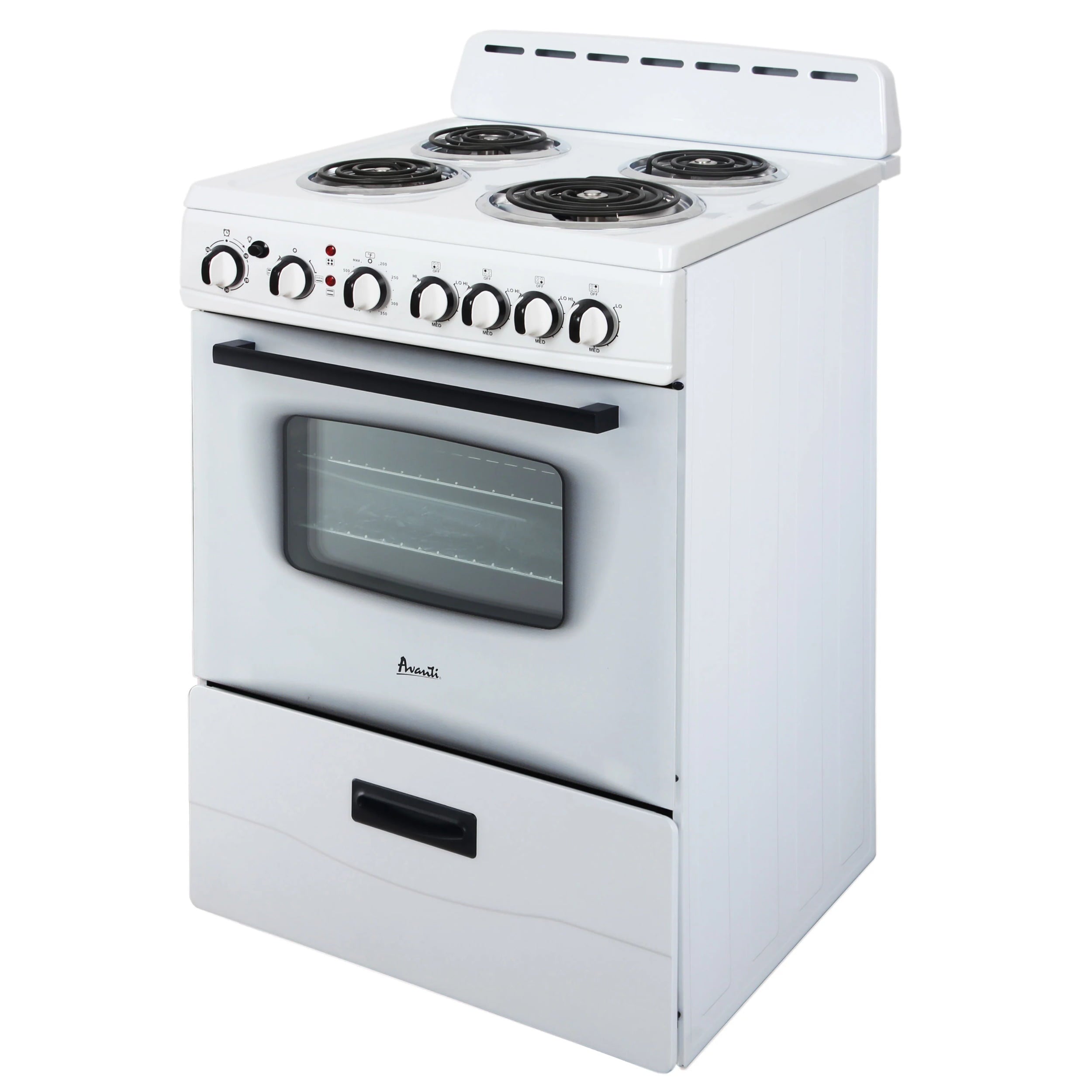 Avanti ERU240P0W 24 Inch Electric Freestanding Range - White