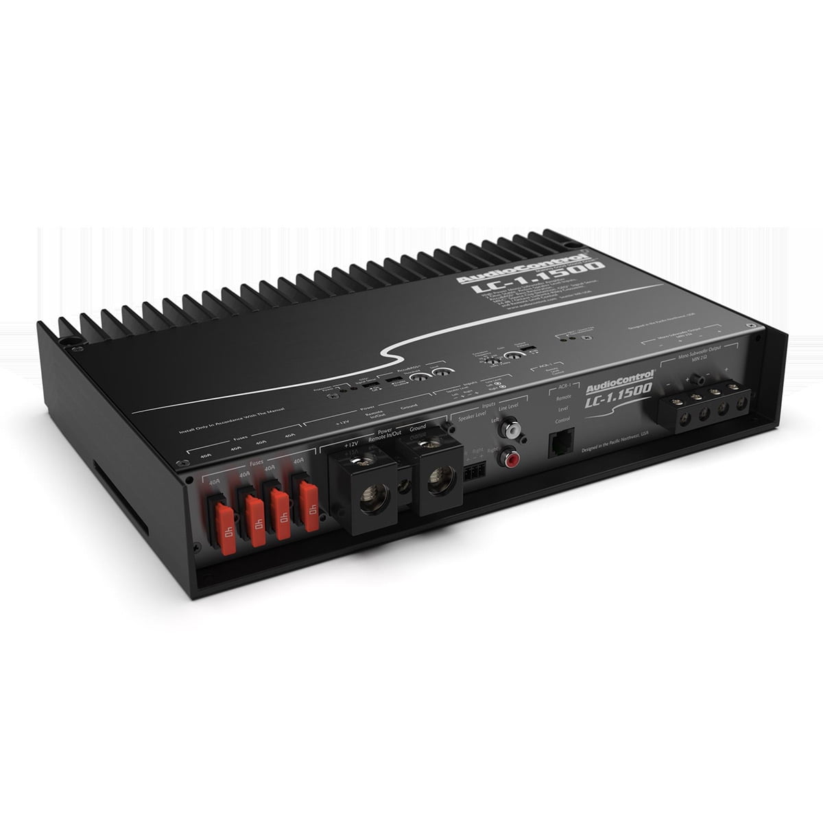 AudioControl LC-1.1500 High-Power Mono Subwoofer Amplifier with Accubass