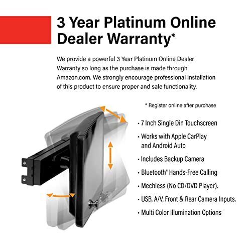 BOSS Audio Systems BVCP9700A-CFL Car Stereo System - Apple CarPlay, Android Auto