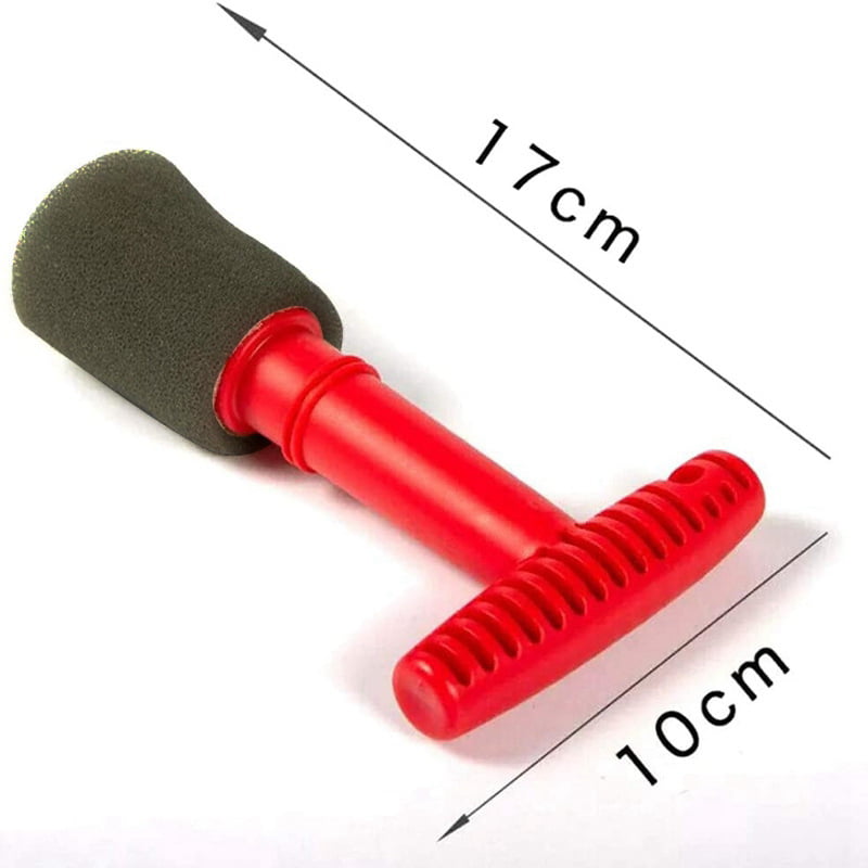 Car Wash Embedded Tire Screw Brush Lug Nut Wheel Cleaning Tools with 3 Extra Sponges