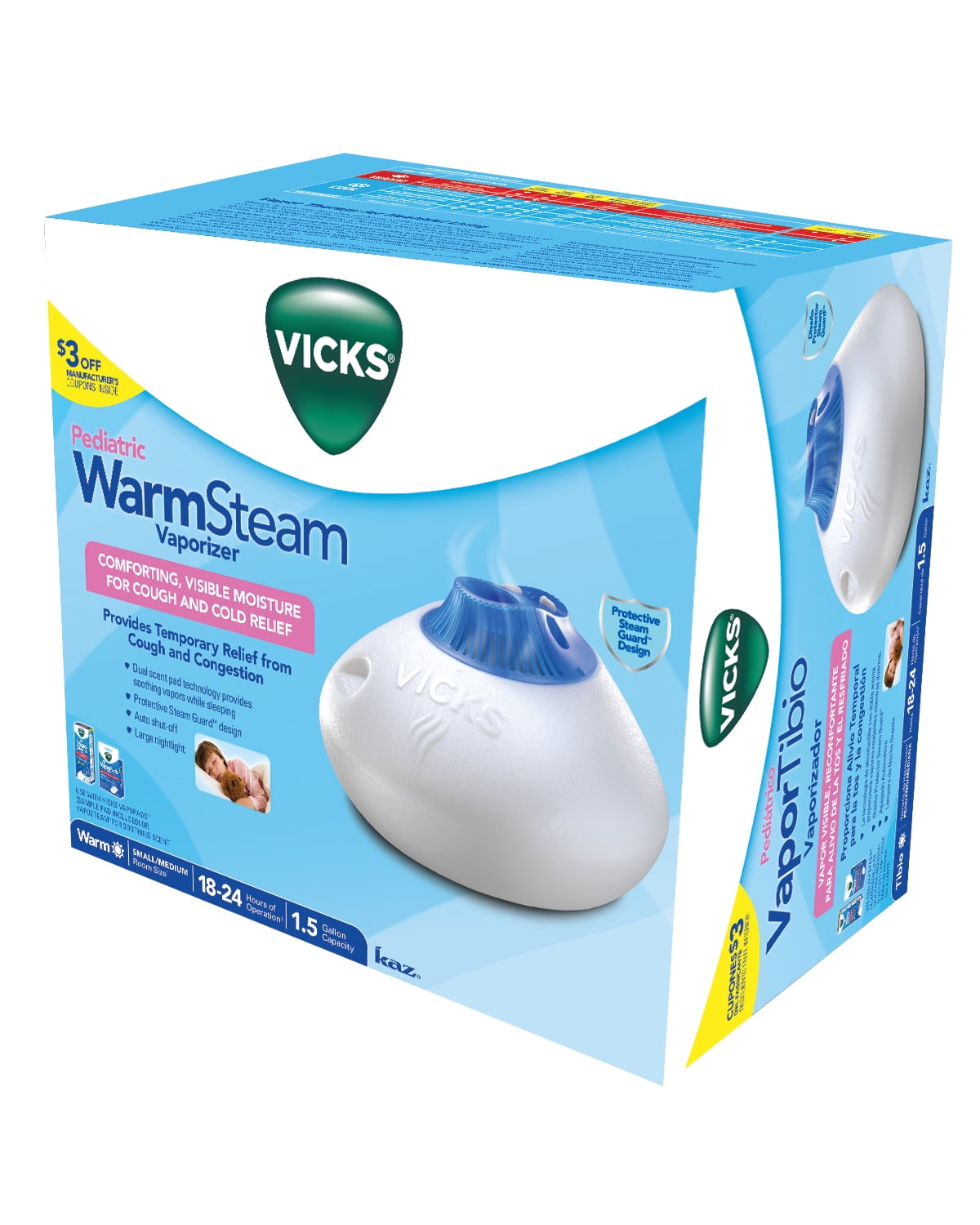 Vicks Warm Steam Vaporizer, V150SGNJUV