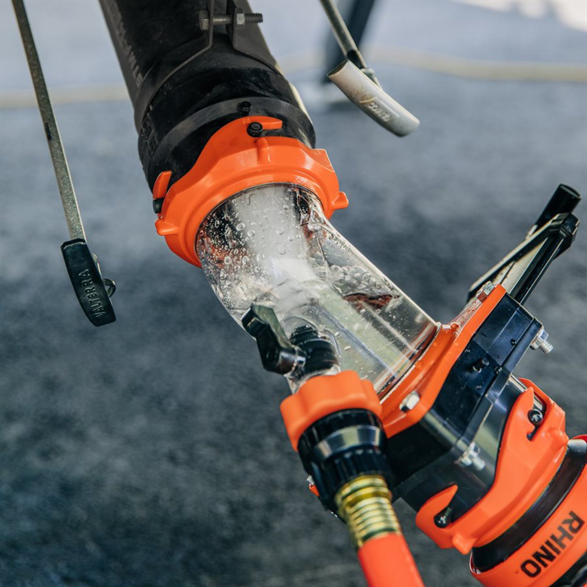 Camco Rhino Blaster Pro Clear Elbow Holding Tank Rinser with Gate Valve