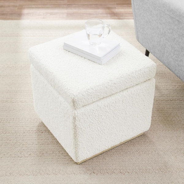 Savoy Natural Square Storage Ottoman