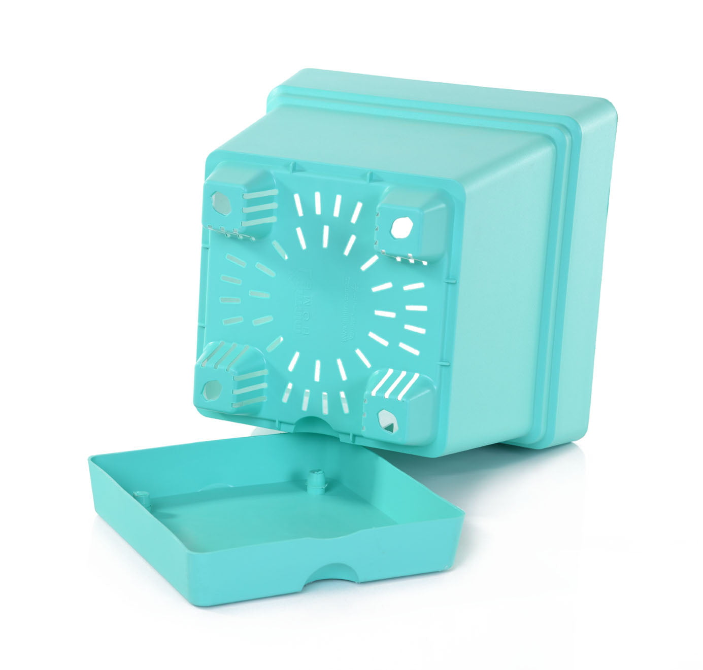 Mintra Home Garden Pots -Fuchsia Square Pot - 6.5inW x 6.5inH