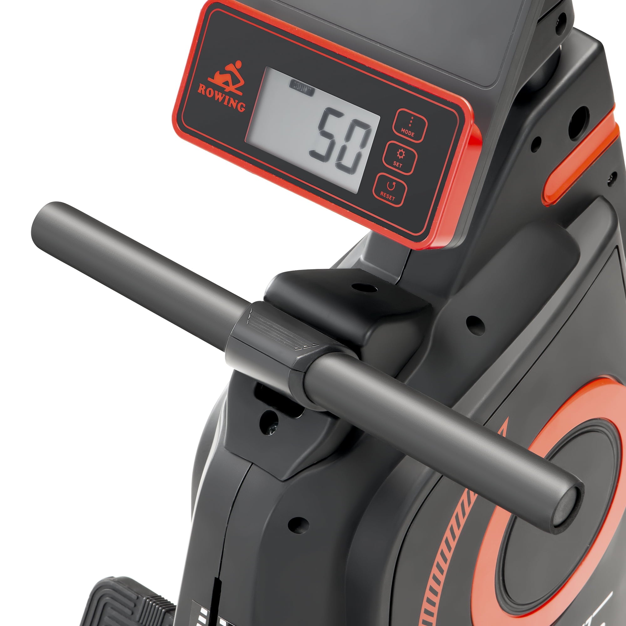 CIRCUIT FITNESS Deluxe Foldable Magnetic Rowing Machine with 8 Resistance Settings AMZ-979RW