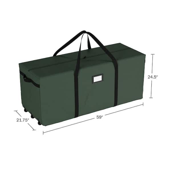 Premium Christmas Tree Rolling Storage Duffle Bag for Trees Up to 9 ft. Tall