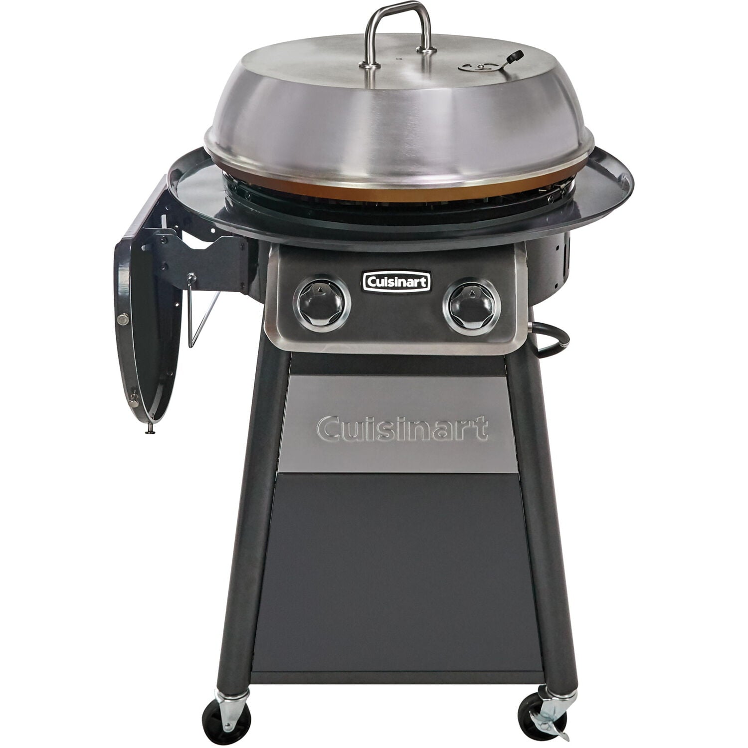 22-In. Diameter Deluxe Outdoor Griddle Cooking Center with 1 Folding Prep Table and Paper Towel Holder