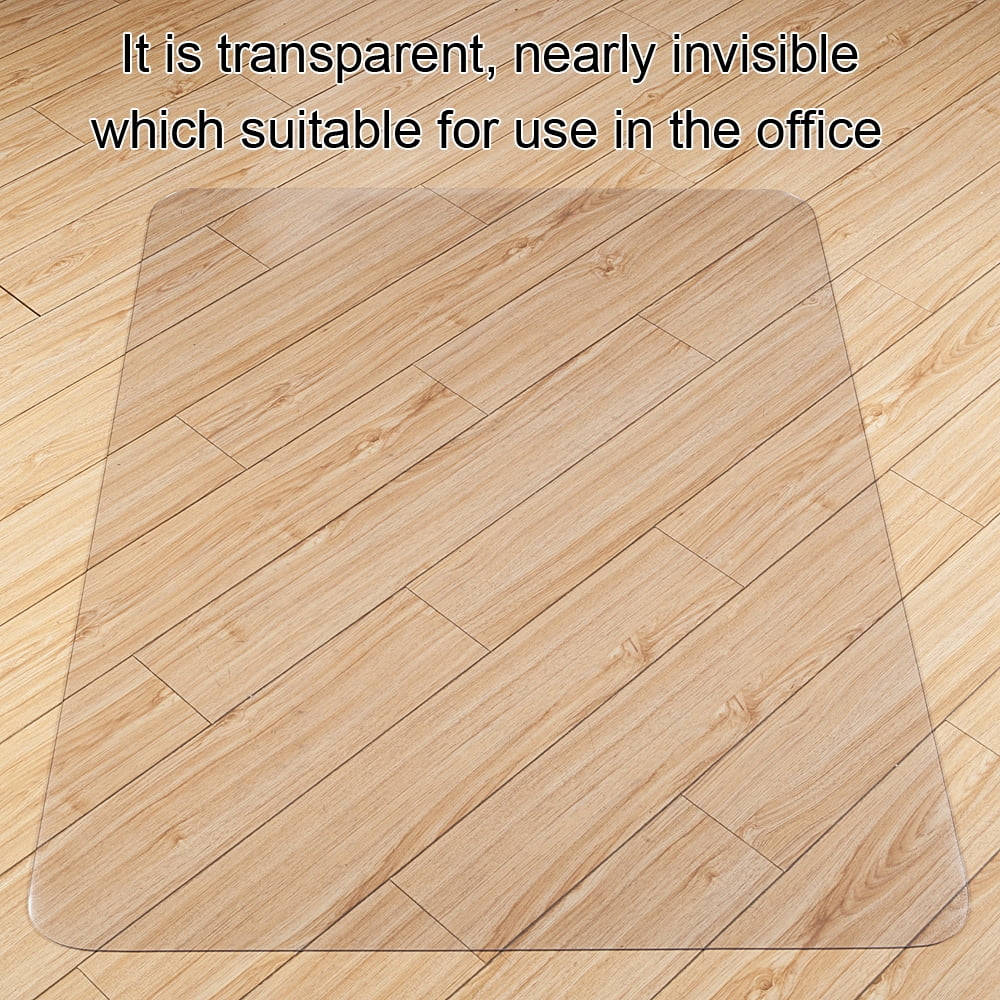 Zimtown Chair Mat for Hard Floors, Transparent Protector with Non-Studded Bottom, Floor Mats for Office Home, 48