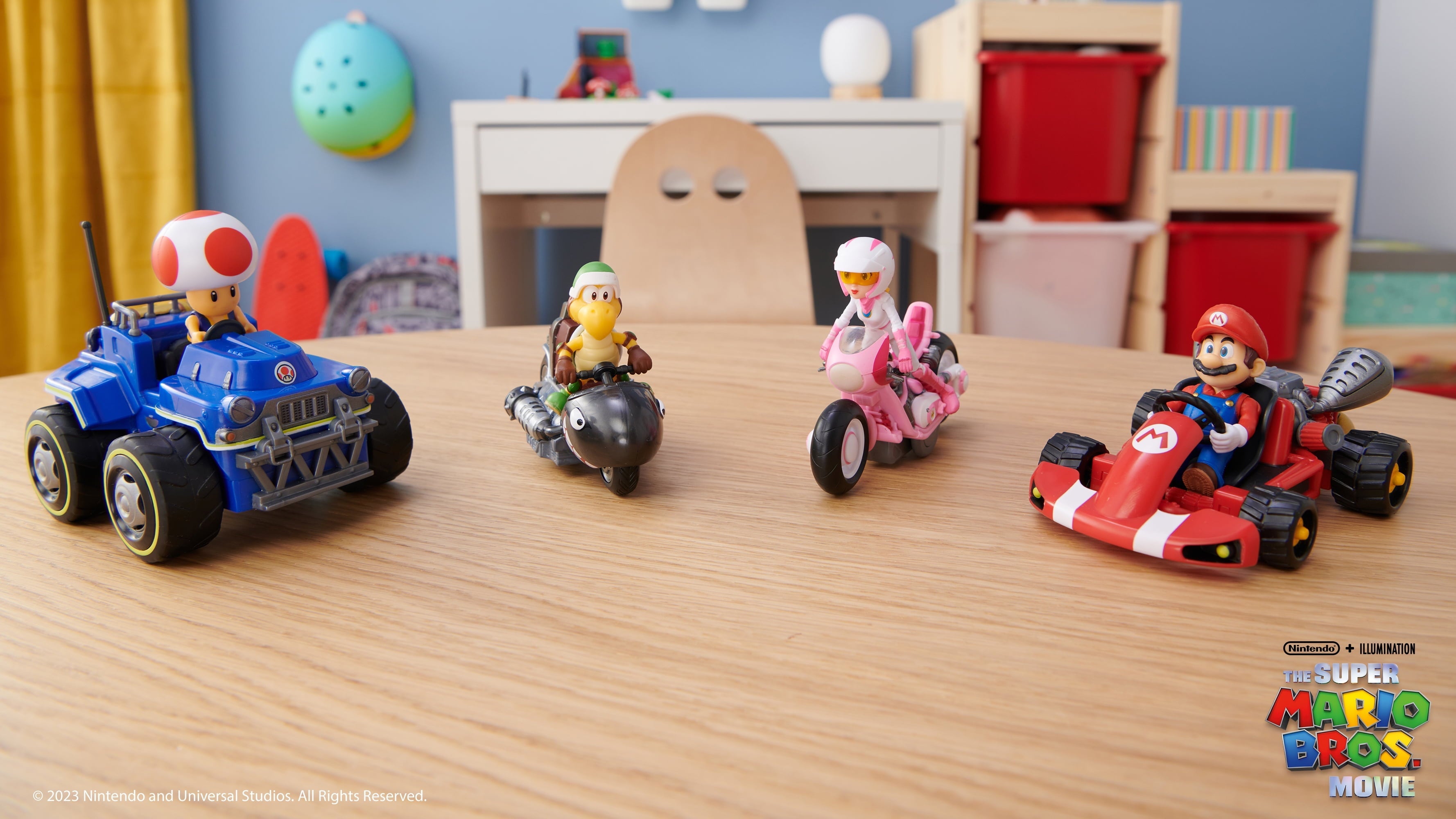 The Super Mario Bros. Movie 2.5 inch Mario Action Figure with Pull Back Racer