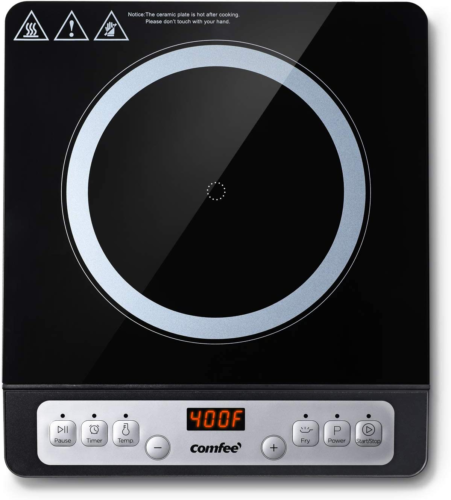 COMFEE’ 1800W Digital Electric Portable Induction Cooktop Countertop Burner, wit
