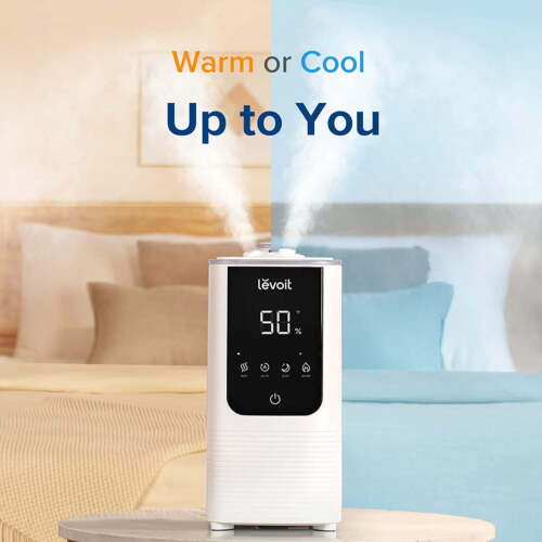 Levoit Smart Cool and Warm Mist Top Fill Humidifier with Aromatherapy, 4.5L