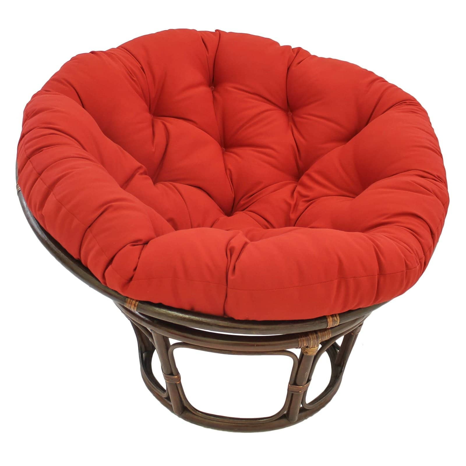 44-inch Solid Micro Suede Papasan Cushion (Fits 42-inch Papasan Frame) - Mojito Lime