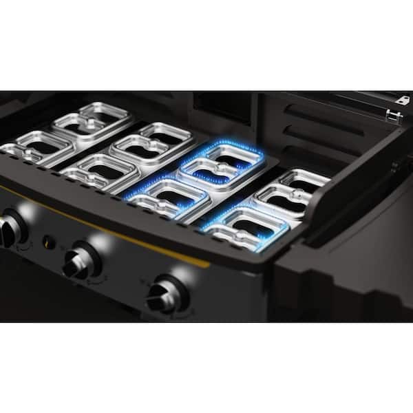 Elite4B 8 Zone Outdoor Black Griddle