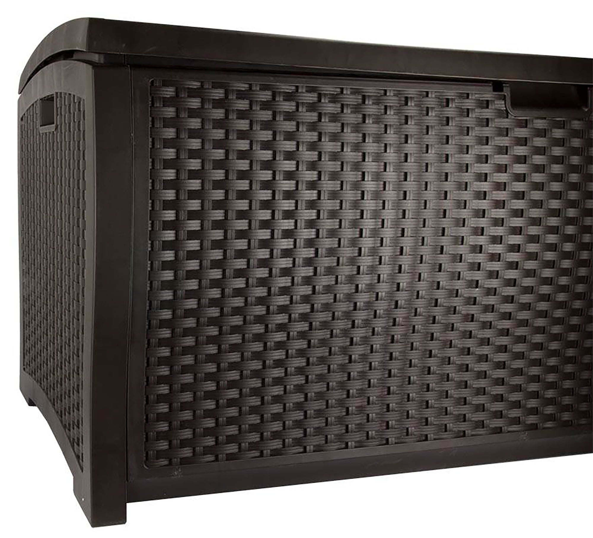 Suncast Resin 99-Gallon Deck Box - Mocha Brown - DBW9200- 52 in D x 27.5 in H x 27.6 in W