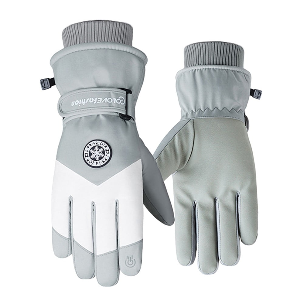 Ski Gloves, Winter Waterproof Warm Touchscreen Snow Gloves Mens, Womens, Boys, Girls, Kids