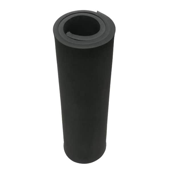 Closed Cell Sponge Rubber Blend 3/8 in. x 39 in. x 78 in. Black Foam Rubber Sheet