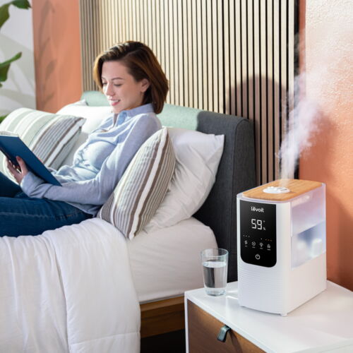 Levoit Smart Cool and Warm Mist Top Fill Humidifier with Aromatherapy, 4.5L