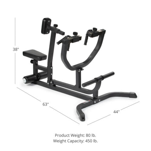 Titan Fitness Plate Loaded Adjustable Seated Row Machine, Lat and Back Workouts