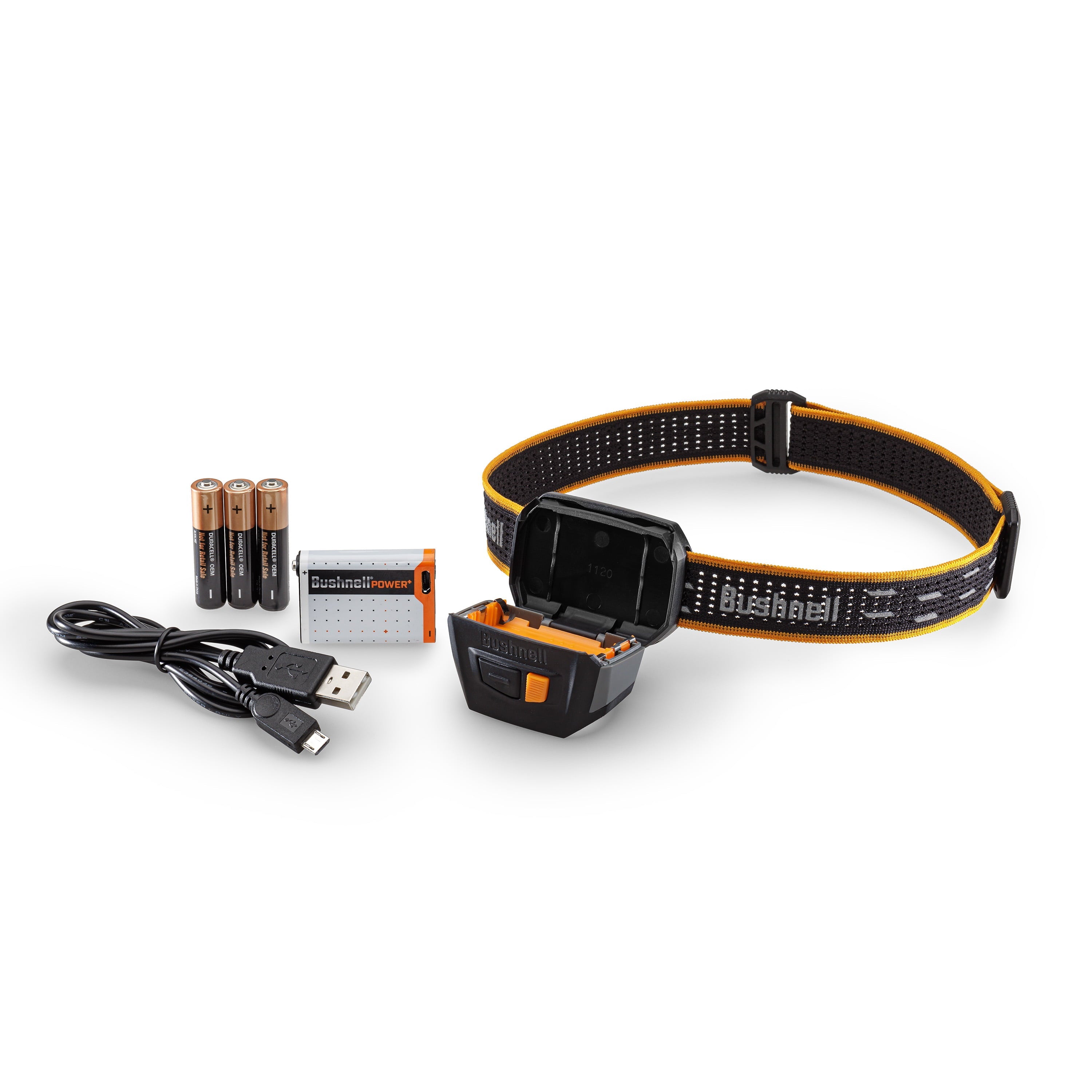 Bushnell 650 Lumen Rechargeable Dual Power LED Headlamp, Rechargeable & 3 AAA Batteries, 3 Ounce