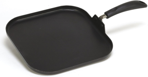 USA 11 Nonsticksquare Griddle Pan with Handle Black