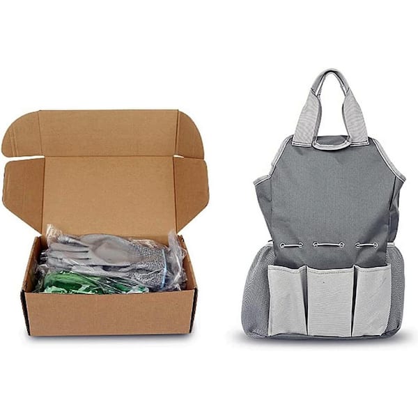 9-Piece Stainless Steel Heavy-Duty Aluminum Hand Tool Kit (Silver), Garden Tool Set