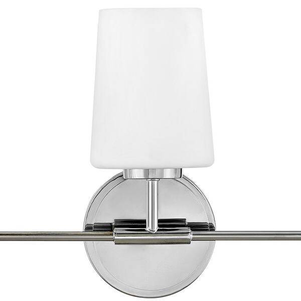 Lark Kline Three Light Vanity Fixture, Chrome