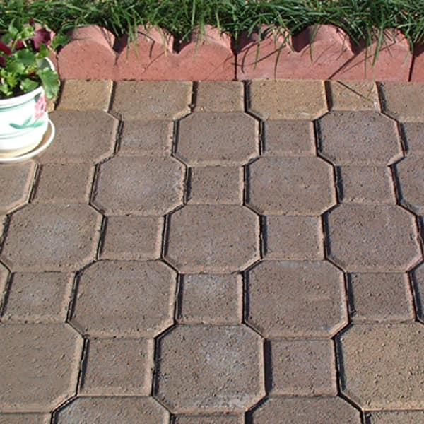 Decorastone 9.06 in. L x 5.51 in. W x 2.36 in. H 60 mm Tan/Brown Concrete Paver (350 Pieces/100 sq. ft./Pallet)
