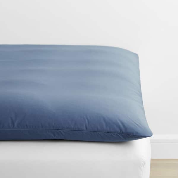 Company Cotton Percale Slate Blue Cotton Twin XL Featherbed Cover