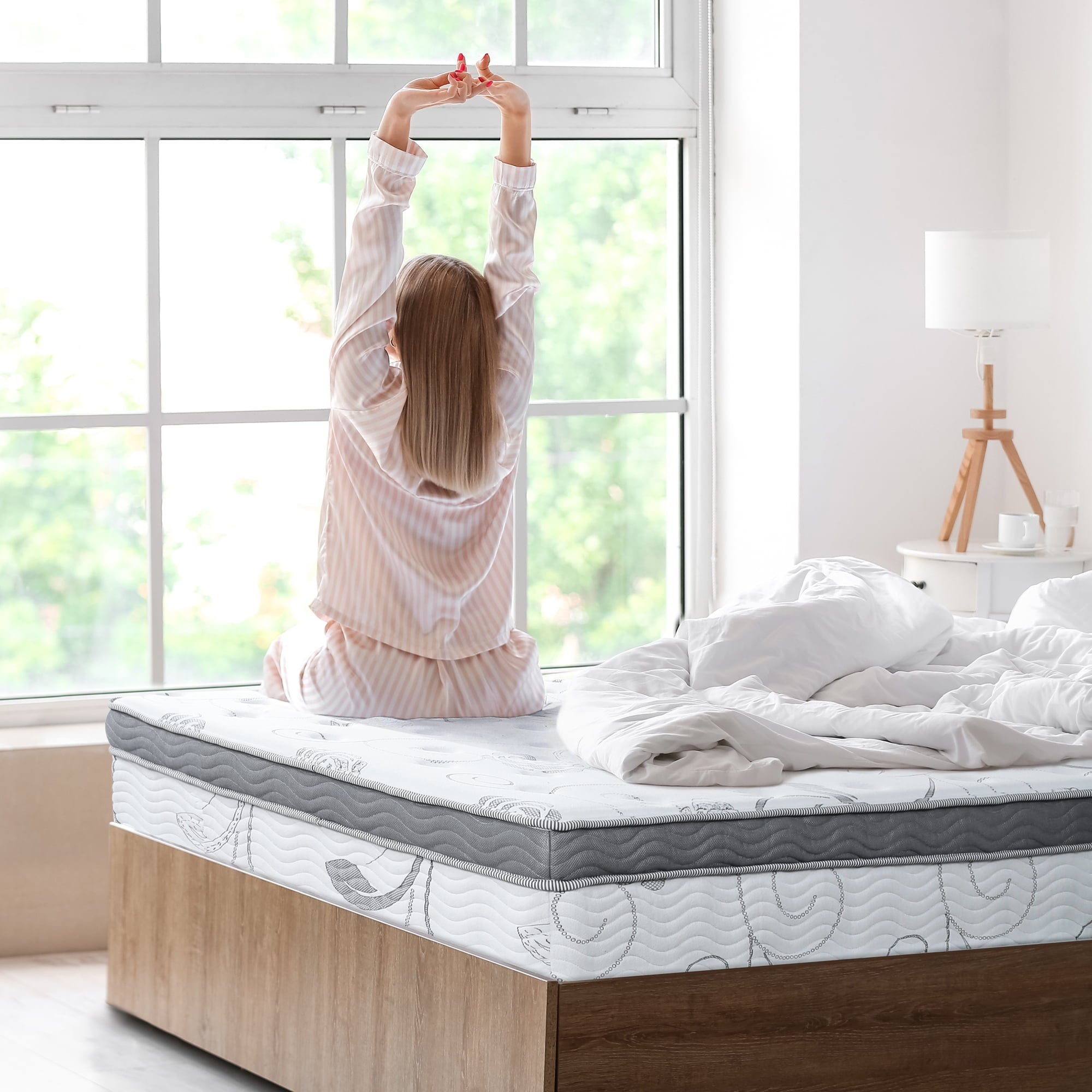 13 Inch Ultra Support Gel Hybrid Memory Foam Mattress, Queen