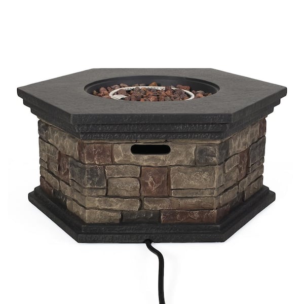 Fox Stone Octagonal Stone Fire Pit (No Tank Holder)