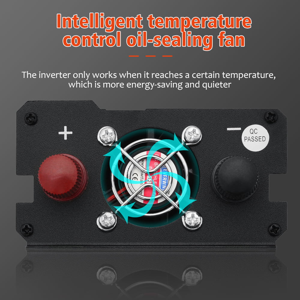 3000W Car Power Inverter Watt DC 12V/24V to AC 110V Vehicle Converter RV Truck