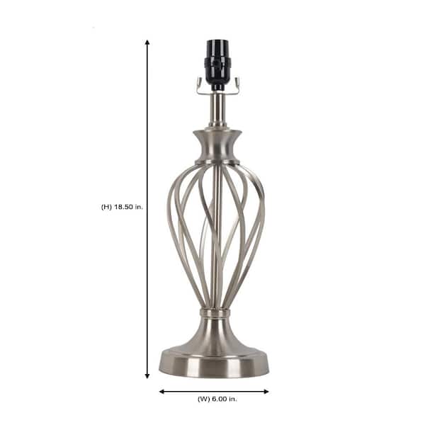 Mix and Match 18.5 in. H Brushed Steel Cage Table Base