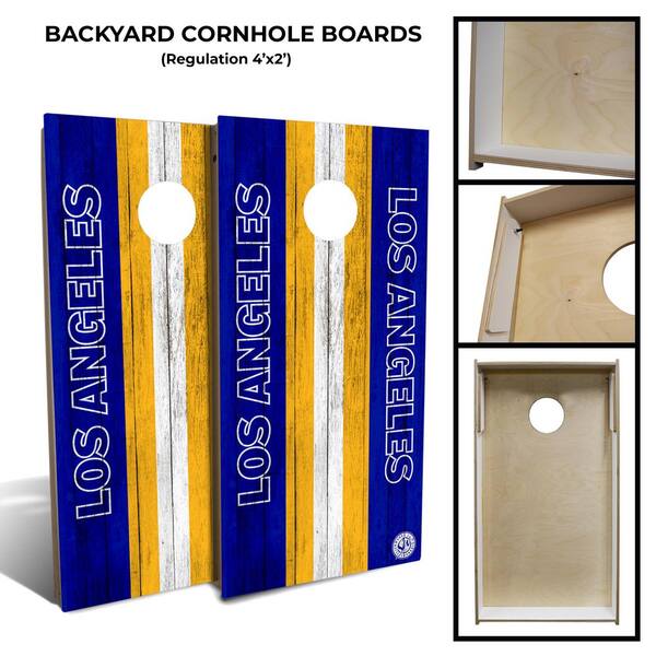 Los Angeles Football Cornhole Board Set (Includes 8 Bags)
