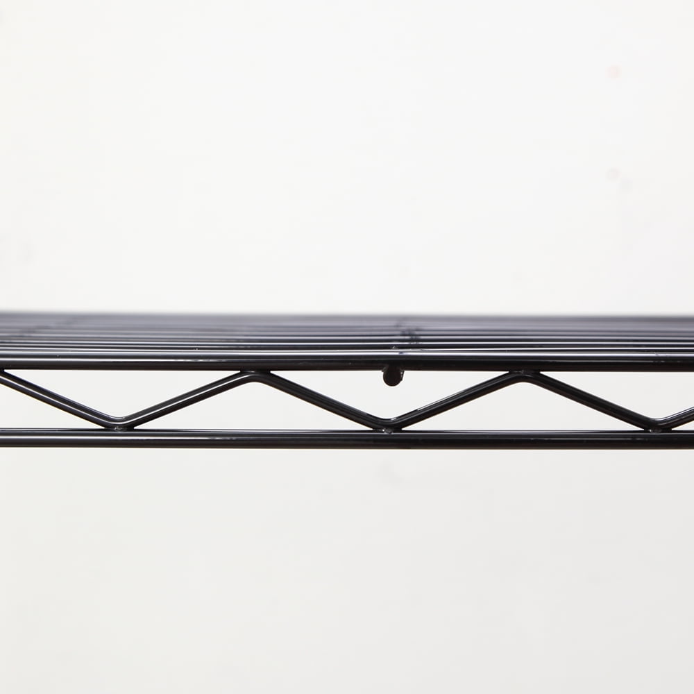 4 tier black coating shelving unit 14x30x47in