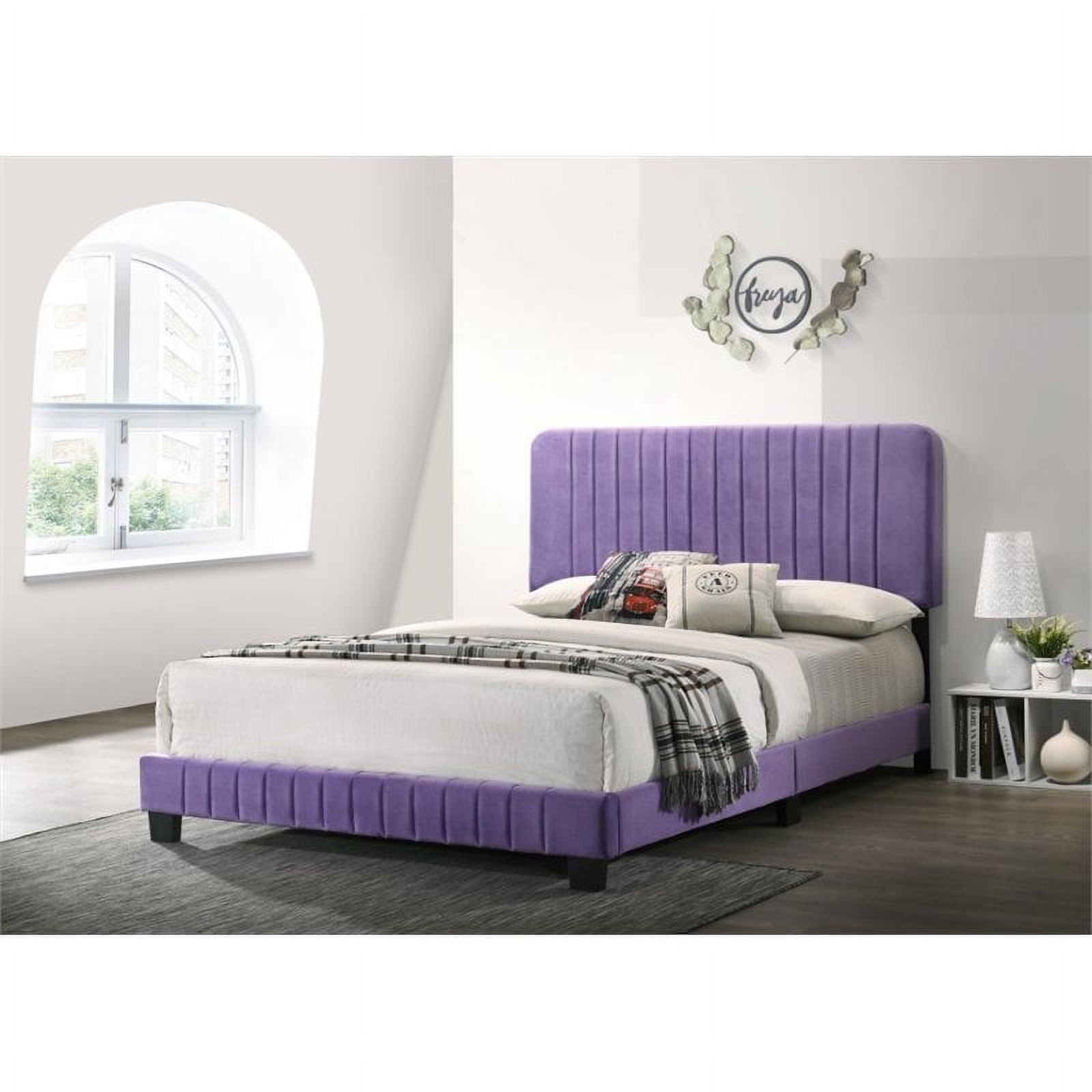 Glory Furniture Lodi G0502-KB-UP KING BED , PURPLE